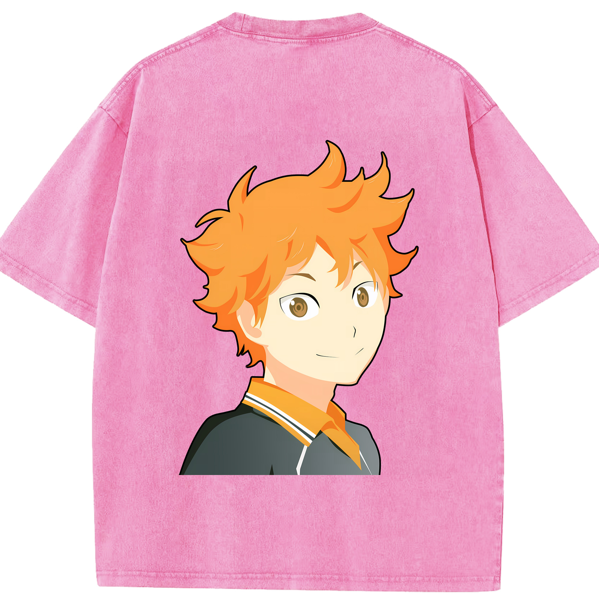 （画像用） ハイキュー!! Haikyu!! 綿100% ヴィンテージ風 半袖Tシャツ（背面プリント）